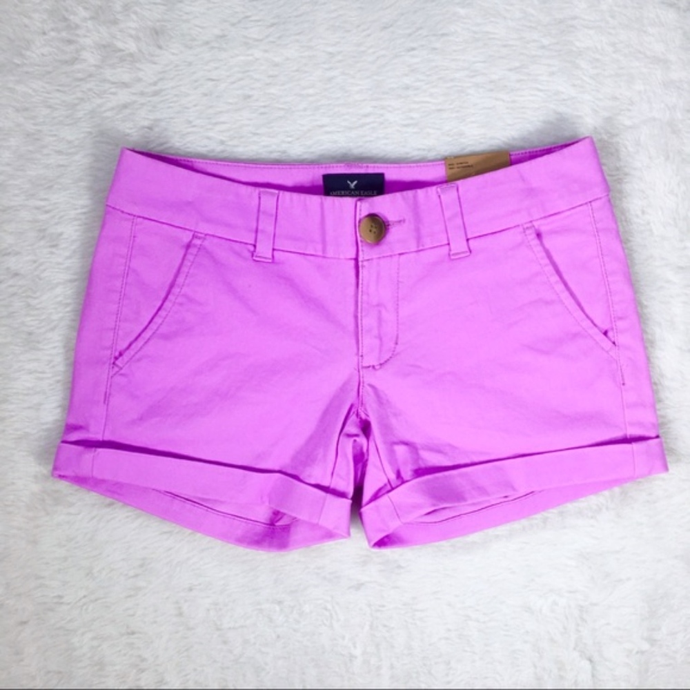 NWT American Eagle Purple midi shorts